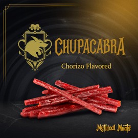 Mythical Meats Original Flavor Chupacabra 12-Pack Snack Sticks – Chorizo Mexican Style – Dried & Dehydrated Meats Seasoned to Perfection – High Protein Snacks