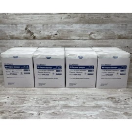 MediChoice 8 Boxes 3" x 3" All-Purpose Sponges, 400 PC, Non-Woven 4-Ply, MediChoice, 01/23