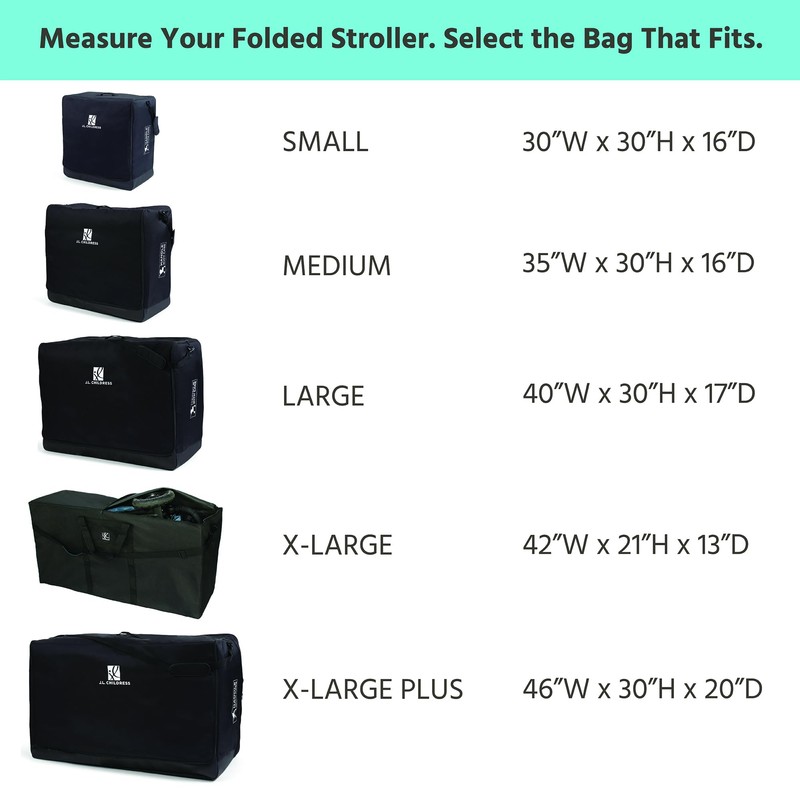 J.L. Childress Standard & Dual Stroller Bag - Travel Bag