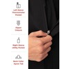 Chef Works Men's Springfield Chef Coat, Black, Medium
