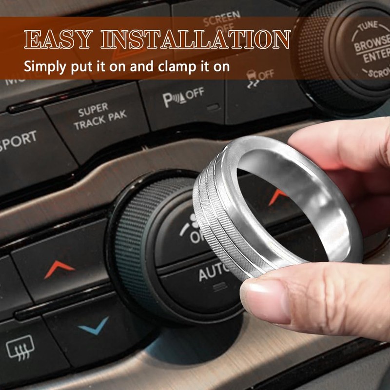 HQRNYP 3PCS Air Conditioner Switch Button Knob Cover, AC Knob