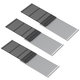 BBQ PLUS 17" x 9-4/5"Grill Emitter Plate & Cooking Grid Grate Replacement Kit for Charbroil TRU-Infrared 463257520 463255721 463242715 463242716 463276016 466242715 463255020,G533-0009-W1 G533-2200-W1