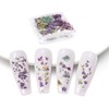 3D Dried Flowers for Nails, Dried Flowers Nail Art Stickers