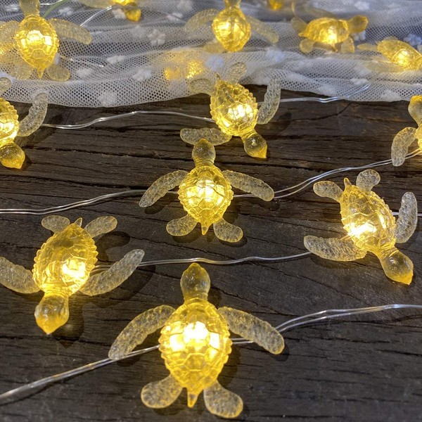Baby Sea Turtle String Lights Beach Theme Decoration 10ft 30