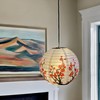 Paper Lampshade Hanging Light Shade 30cm, Oriental Ribbed Japanese Ceiling