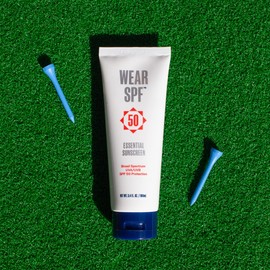 WearSPF Essential Sunscreen SPF 50 Broad Spectrum Hybrid Lotion for Face and Body with Zinc Oxide to Reflect Harmful UVA/UVB Rays,3.4 oz