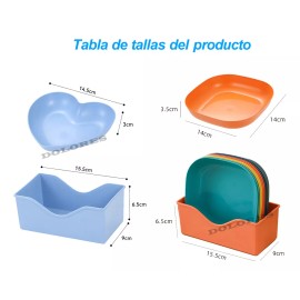 Dolores Platos Plastico Botanero Base Varios Colores Paquete 11 Pcs