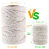 Vivifying 50 m 6 mm Macrame Yarn, Strong Cotton 6