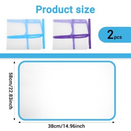 Mabor 2Pcs Pressing Cloth for Ironing, Ironing Cloth to Protect Clothes Scorch- Saving Mesh Protector Insulation Pad Cover for Delicate Clothes Fabric Protector Tool