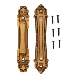 Sliding Barn Door Handles Large Rustic Dual Side Design for Gates Garages Sheds Furniture Aluminum Alloy Material Bronze