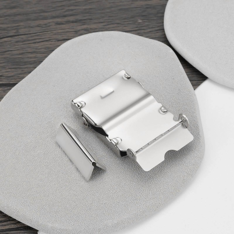 Briny River 2pcs 1.25" Military Metal Sliding Web Belt Buckle