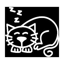 Car Stickers ~ Sticker ~ 'My Family' ~ CAT ~ SLEEPING (C3)