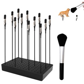 YAARUJEE Paint Booth Paint Stick Plastic Model 5.9 x 3.9 x 0.9 inches (15 x 10 x 2.4 cm) Paint Set 1 Plastic Model Paint Base + 12 Paint Sticks + 1 Cleaning Brush Stand, Hobby Model