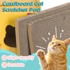 Cardboard Cat House with 2-Stories Scratch Pad | 2-Level Cat