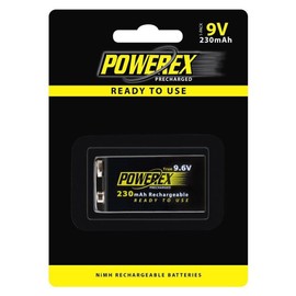 Maha Powerex MH-96V230 9.6V 230mAh Rechargeable NiMH Battery - 2 pack