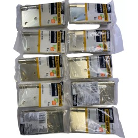 Everbilt Squeak-Free Door Hinge Bright Brass 4" x 5/8" Radius ( 10 pack)