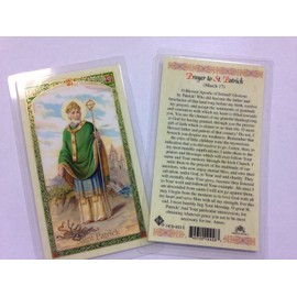 Holy Prayer Cards For St. Patrick set of 2 in English