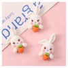 50 Pcs Mini Bunny and Carrot Decoration,Easter Bunny Decor,Resin Rabbit