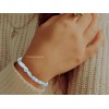 Amazing Gemstones Aquamarine Crystal Tumbled Bracelet - Stretchable