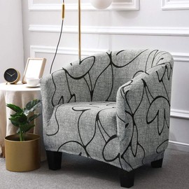 Your's Bath Tub Chair Covers Stretch Chair Covers, Soft Breathable Club Chair Slipcover Armchair Protector, Removable Washable Sofa Couch Cover for Bar Counter Dining Living Room Office (C)