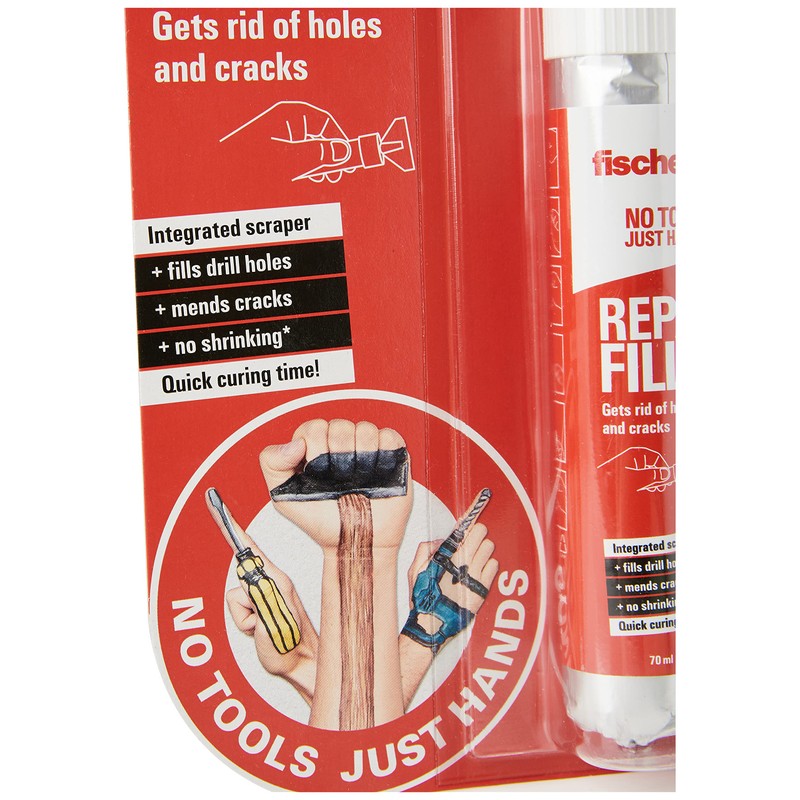 fischer No Tools Just Hands - Repair Filler - 70ml,