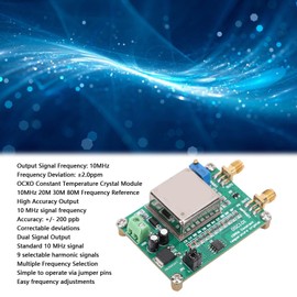 Dpofirs Frequency Standard Oscillator 10MHz OCXO Module Constant Temperature Crystal Oscillator Dual Output 9 Frequency Multiplied Signals