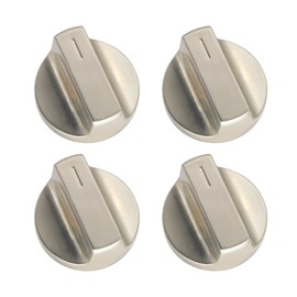 W11517331 for Whirlpool Stove Replacement Knobs W11117415 Stove Top Knobs Fits for Whirlpool Part Number W10850027 4 Pcs, Silver