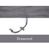 Covermates Round Firepit Top Cover – Water-Resistant Polyester, Adjustable Buckle
