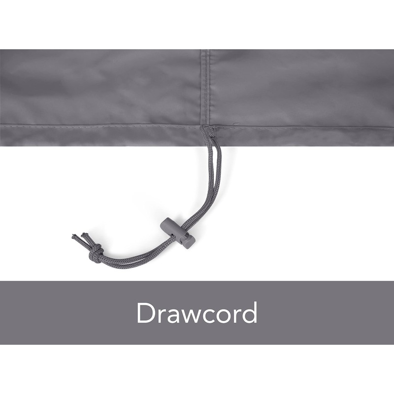 Covermates Round Firepit Top Cover – Water-Resistant Polyester, Adjustable Buckle