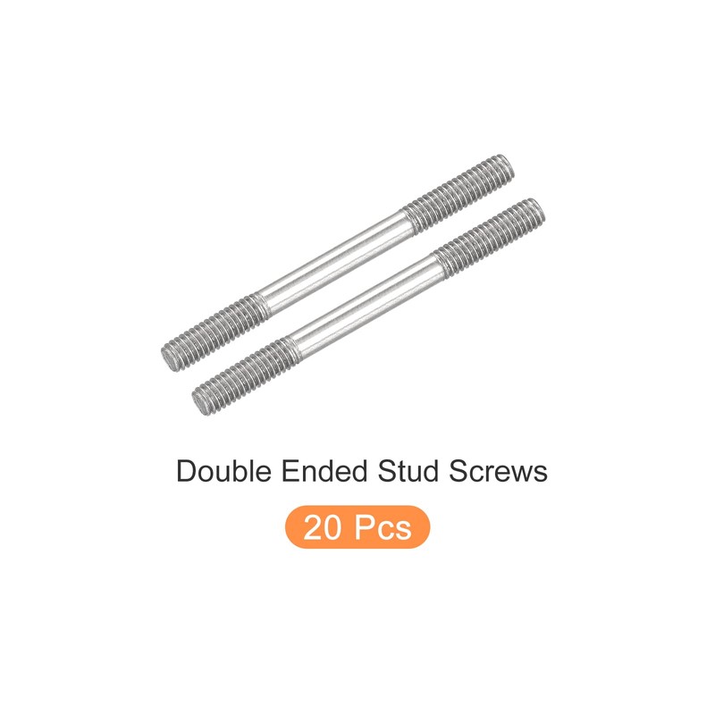 METALLIXITY M4 Thread 50mm Length 20 Pack 304 Stainless Steel
