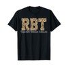 Leopard RBT Registered Behavior Technician ABA Therapist T-Shirt