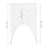 CHALIGHT Crystal Glass Beaded Curtain Hanging Arched Crystal Door 25