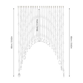 CHALIGHT Crystal Glass Beaded Curtain Hanging Arched Crystal Door 25 String Hanging Door Glass Beaded Curtains Hanging Door Beads Curtain Room Bead Partition Curtain