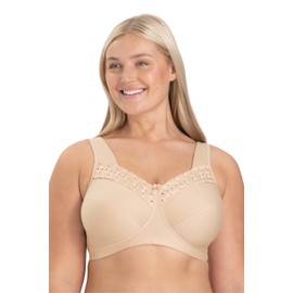 Miss Mary of Sweden Broderie Anglaise Non-Wired Bra - beige, size: 85d