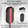 ELFJMZP ARGB LED Controller with IR Remote, SATA Powered, 5V