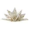 Fanxyware Star Shaped Origami Dinner Napkins with Gold Stars on
