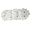 Embroidered Shamrock Doilies Pack of 4 Scallop Edge Leaf Design