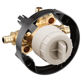 Moen U130XS M-CORE 3 Port Shower Mixing Valve with Crimp Ring PEX Connections and Stops