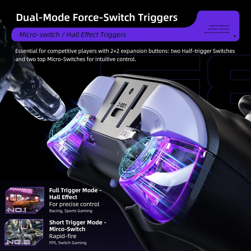 Thunderobot G80 1000HZ Wireless Gaming Controller for NS/PC/iOS/Android with Charging