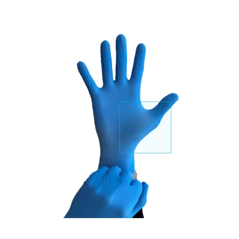 Medisca Safe-Sense Nitrile Blue Medical Gloves, 4mil,9 inches, Blue, Chemotherapy