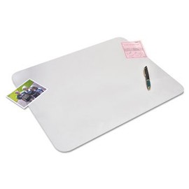 Artistic -KrystalView Desk Pad with Microban, Matte, 17 x 12, Clear
