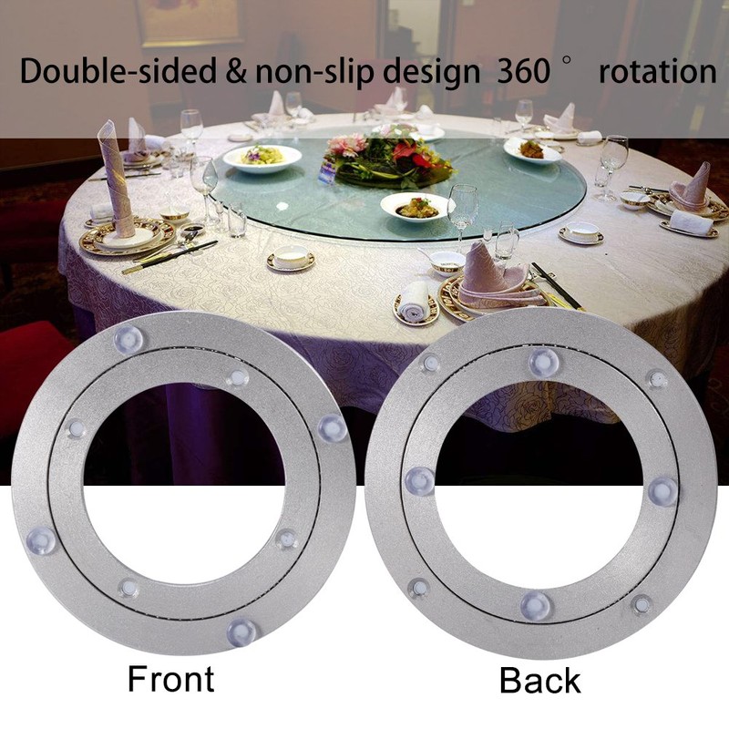 Heavy Duty Aluminium Alloy Rotating Bearing Turntable Round Dining Table