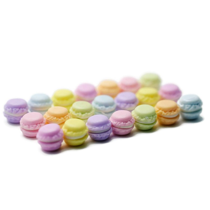 21 Psc French Macaroon Recipe Dollhouse Miniatures Food Kitchen