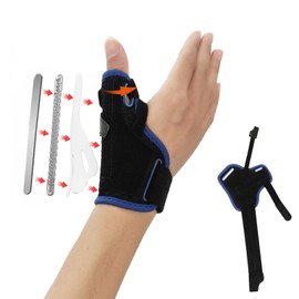 Wrist Thumb Supporter [Strong Support/Built-in 3 Types] Thumb Base Supporter Wrist Supporter Fixed Protection Pressure Adjustment Thumb Base Supporter Injury Prevention Sports Housework Childcare