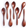 Hefild 7 PCS Wooden Spoons, 5.78 Inch Teaspoons for Honey,