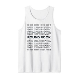 Minimalist City - USA Modern Round Rock Tank Top