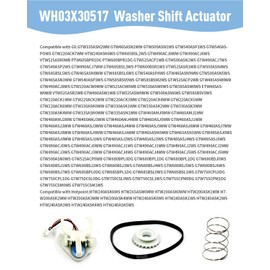 2025 Upgraded WH03X30517 Washer Shift Actuator Fit for GE & Hotpoint Washers - Compatible with Mode Shifter Actuator WH01X27538, Washer Drive Belt WH05X24185, and Washing Machine Clutch & Spring