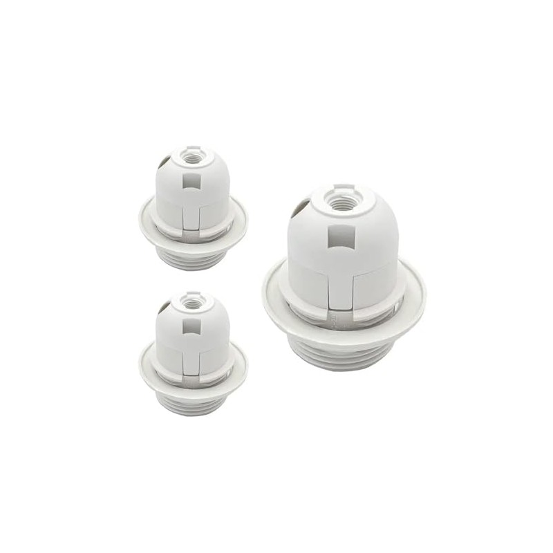 JNXQWE E26 E27 Light Socket,Plastic Threaded Medium Base Lamp Holder