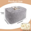 Round Pouf Ottoman 23 x 15 x 13 Inches, Memory