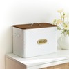 EMAX HOME Extra Large Space Saving Farmhouse Bread Box With